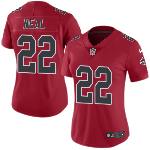 Women's Limited Keanu Neal Nike Jersey Red - #22 Rush NFL Atlanta Falcons